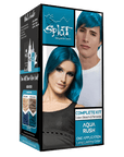 Aqua Rush: Original Blue Semi-Permanent Hair Dye Complete Kit with Bleach