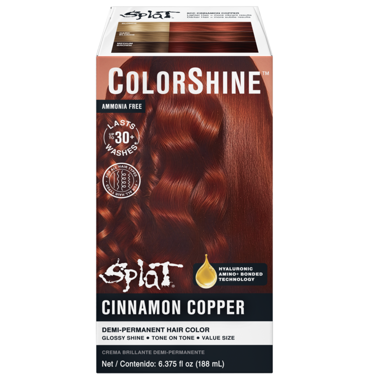 Splat ColorShine  Demi-Permanent Hair Color: 6CC Cinnamon Copper