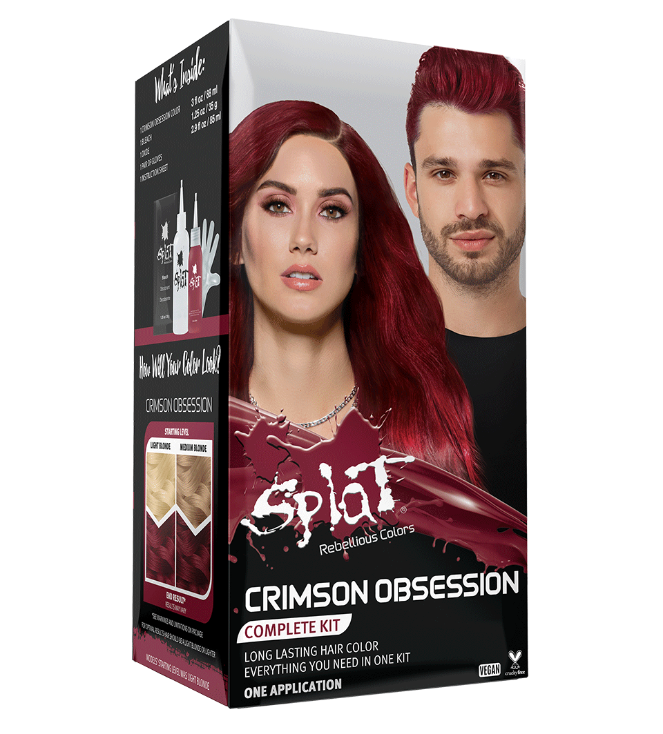Splat Original Complete Kit (Crimson Obsession) - Tinte Capilar Semi ...