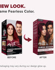 Crimson Obsession: Original Crimson Semi-Permanent Hair Dye Complete Kit with Bleach