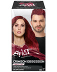 Crimson Obsession: Original Crimson Semi-Permanent Hair Dye Complete Kit with Bleach