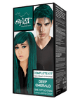 Deep Emerald: Original Emerald Green Semi-Permanent Hair Dye Complete Kit with Bleach