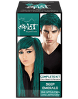 Deep Emerald: Original Emerald Green Semi-Permanent Hair Dye Complete Kit with Bleach