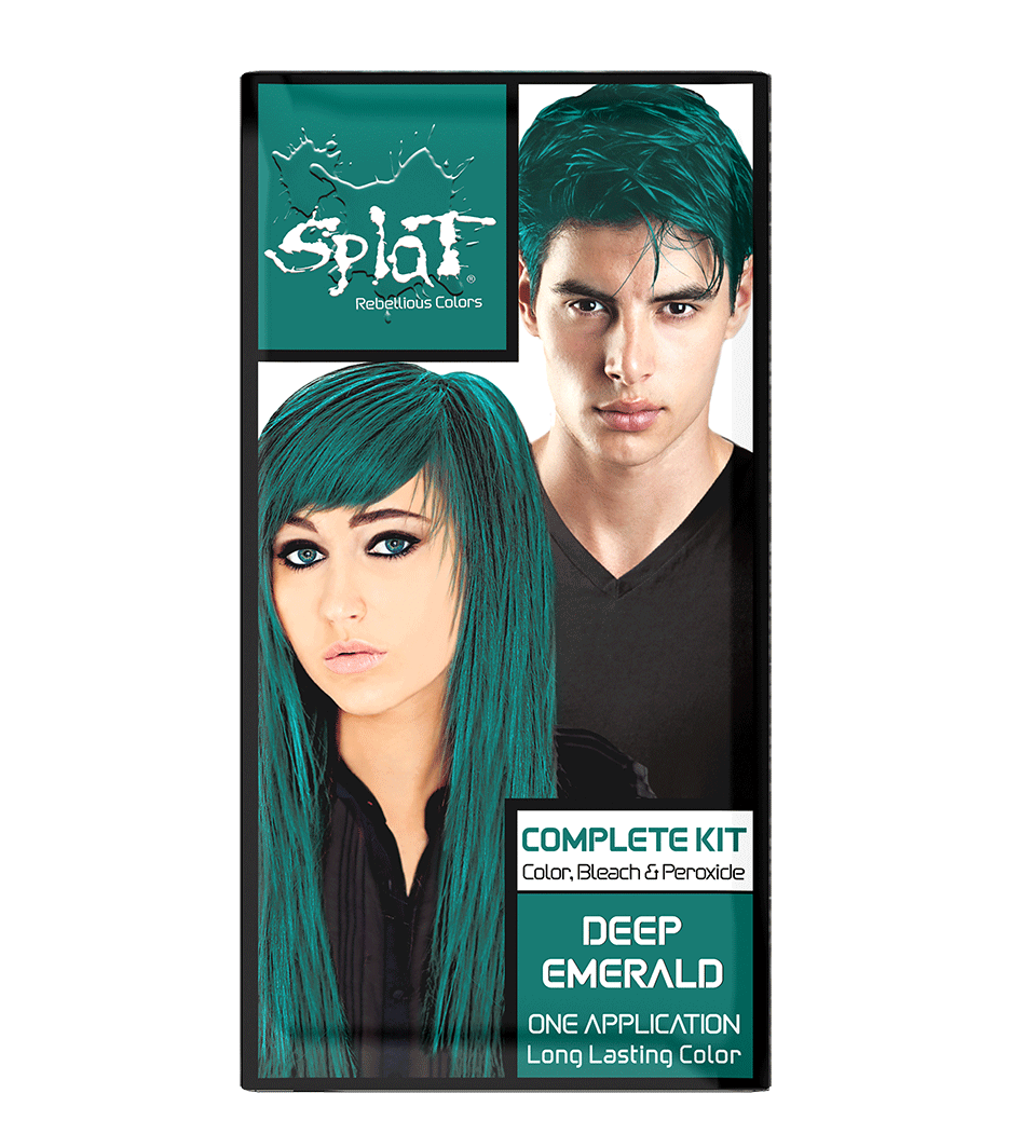 Deep Emerald: Original Emerald Green Semi-Permanent Hair Dye Complete Kit with Bleach