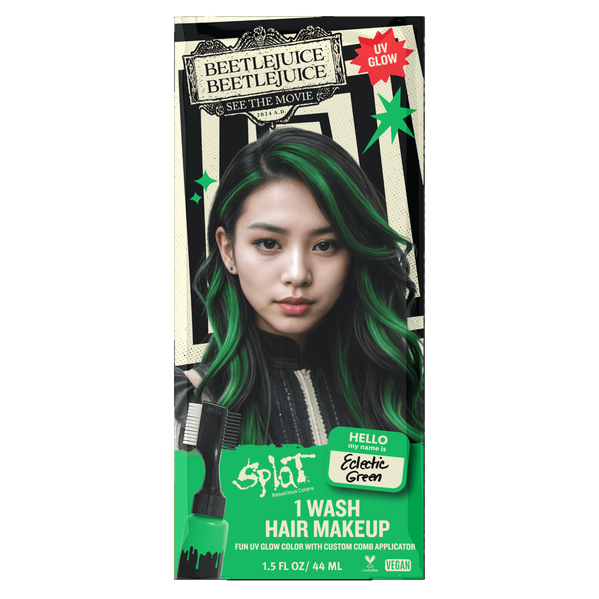 Beetlejuice Beetlejuice Eclectic Green - One-Wash Temporary Hair Dye