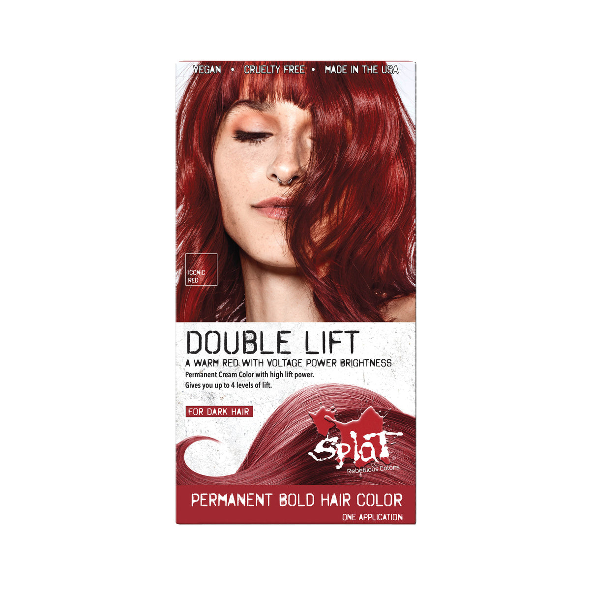 Iconic Red: Warm Red Hair Dye For Dark Hair | Splat Hair Color