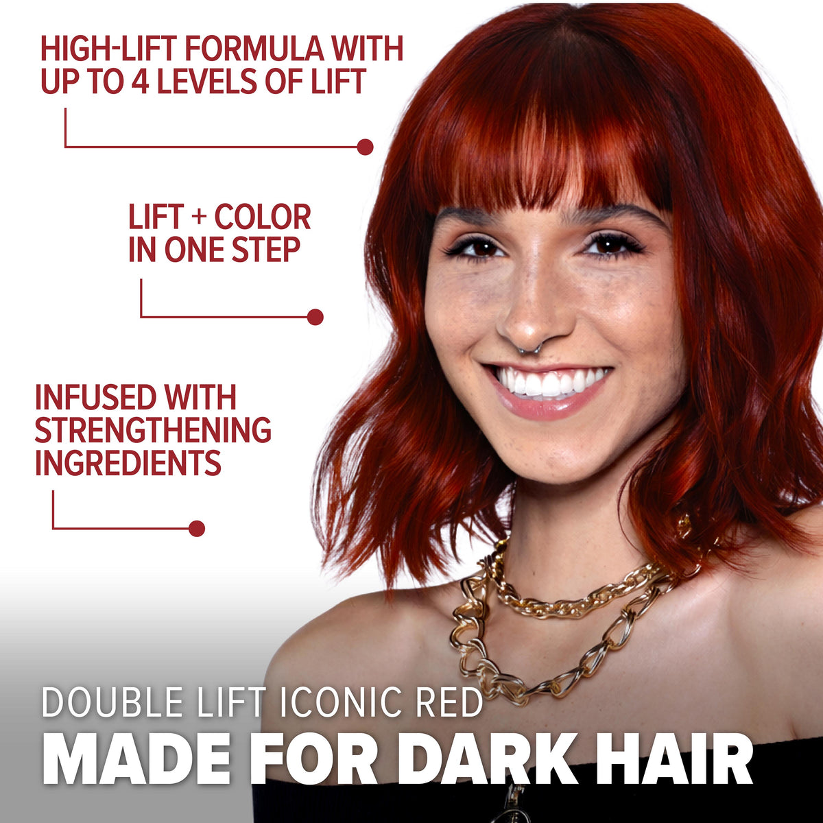 Iconic Red: Warm Red Hair Dye For Dark Hair | Splat Hair Color