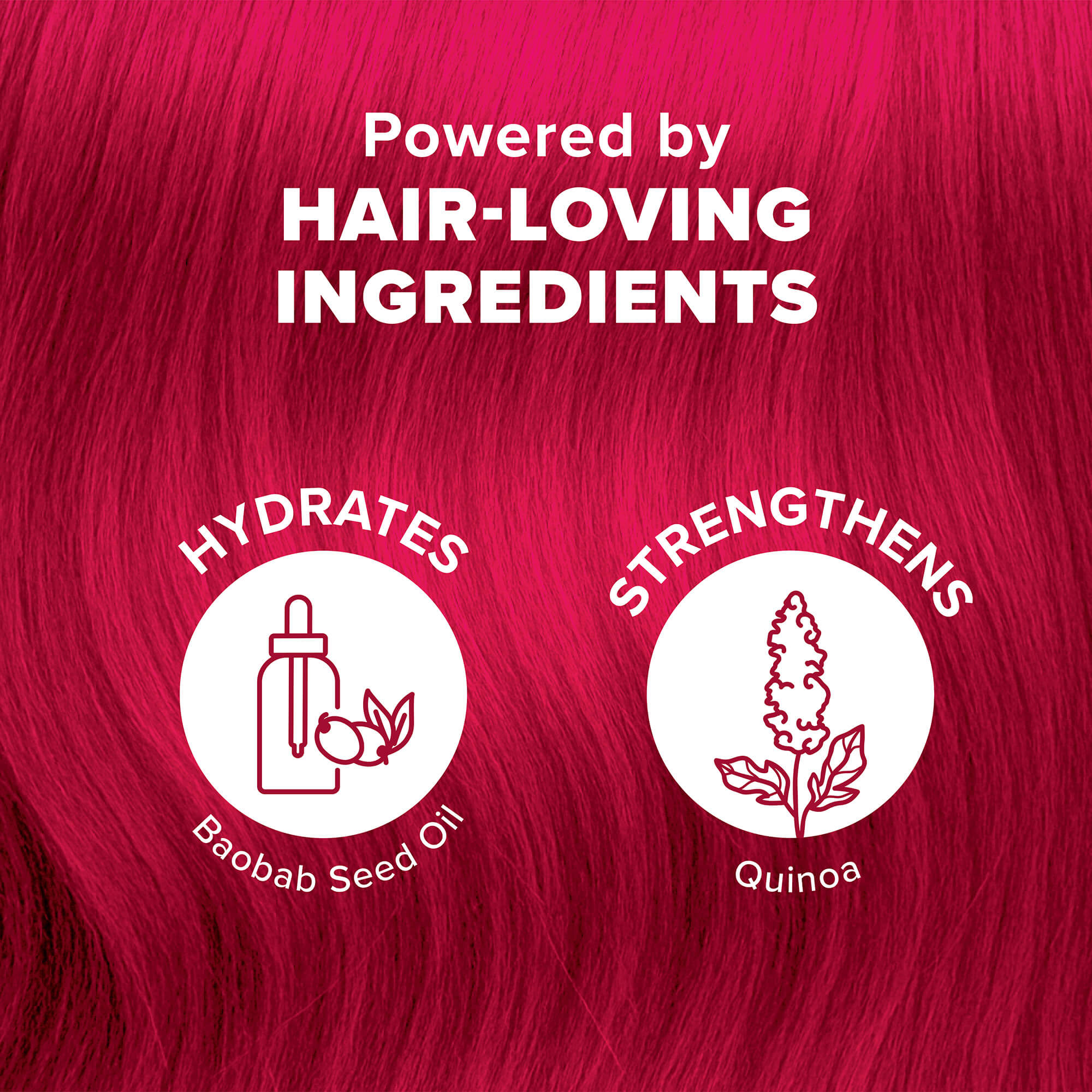 Luscious Raspberries: Original Raspberry Red Semi-Permanent Hair Dye Complete Kit with Bleach