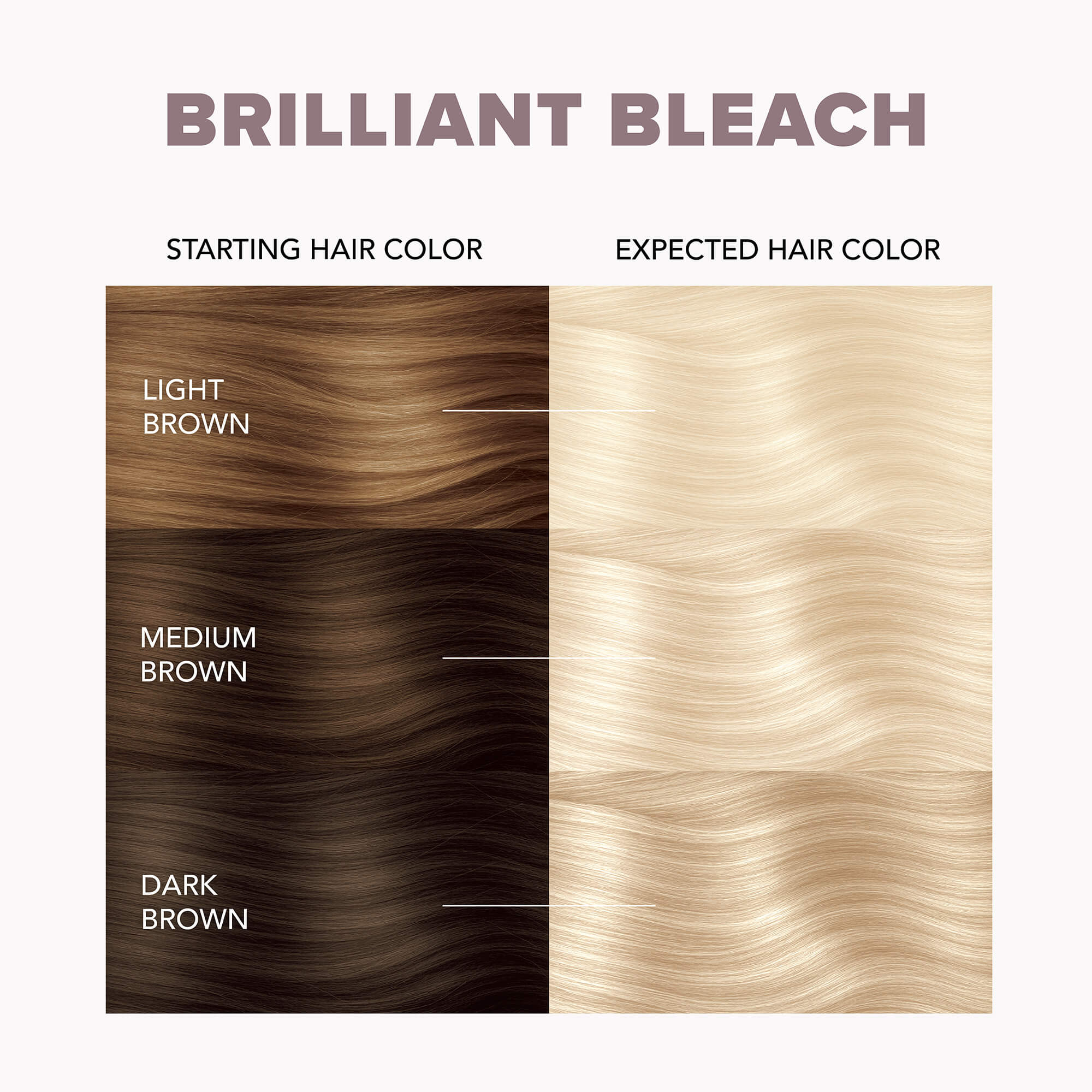 Bleach Color Guide Brilliant Bleach Kit - Hair Bleach – Splat Hair Color