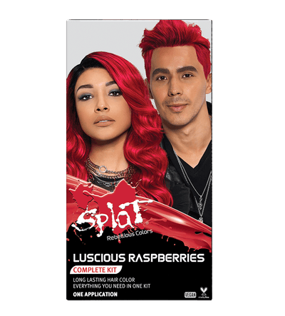 Luscious Raspberries: Raspberry Red Semi-Permanent Hair Dye Kit | Splat ...