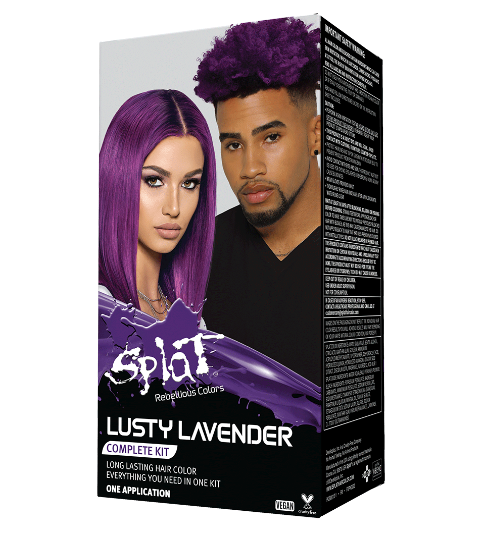 Lusty Lavender: Original Lavender Semi-Permanent Hair Dye Complete Kit with Bleach