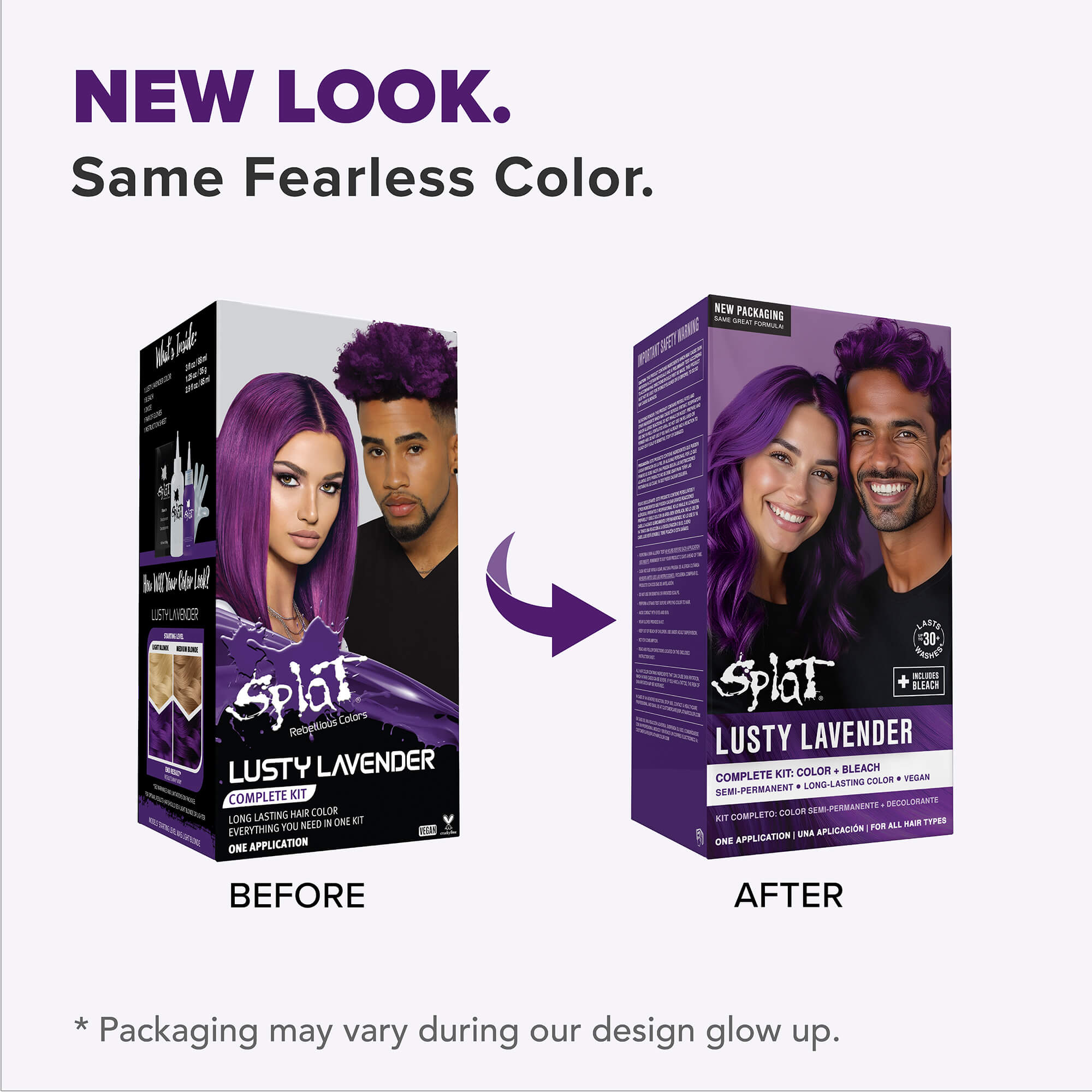 Lusty Lavender: Original Lavender Semi-Permanent Hair Dye Complete Kit with Bleach