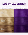 Lusty Lavender: Original Lavender Semi-Permanent Hair Dye Complete Kit with Bleach