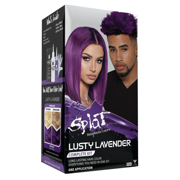 Lusty Lavender: Original Lavender Semi-Permanent Hair Dye Complete Kit with Bleach