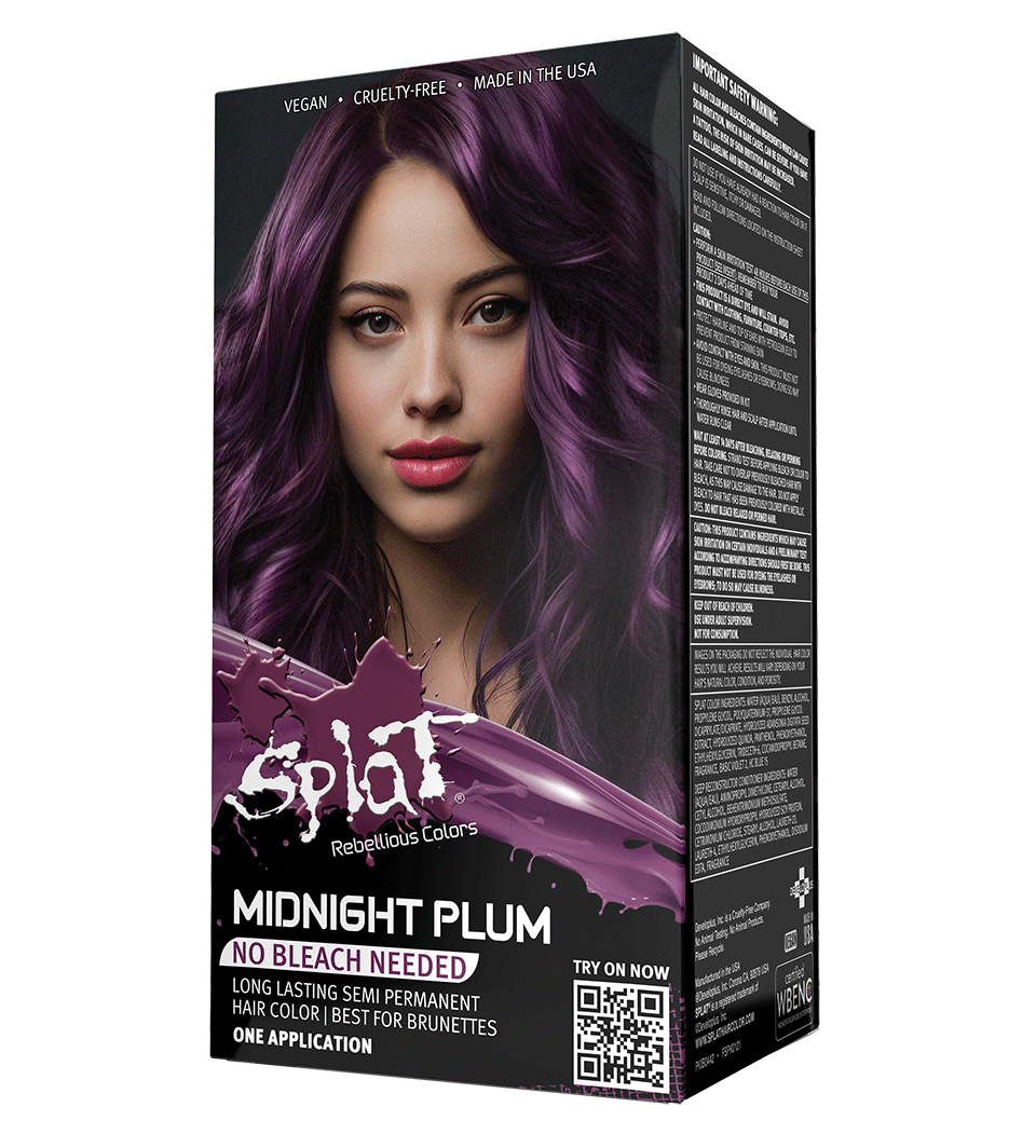 Splat Midnight Plum - Color de cabello semipermanente