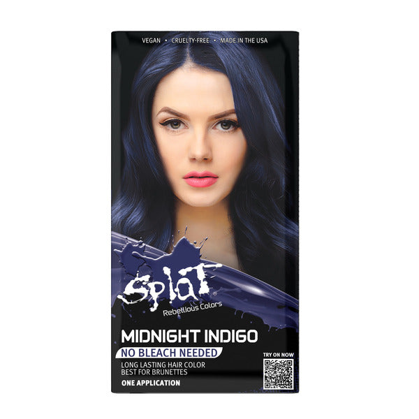 Midnight Indigo No Bleach Purple Semi-Permanent Hair Dye Kit