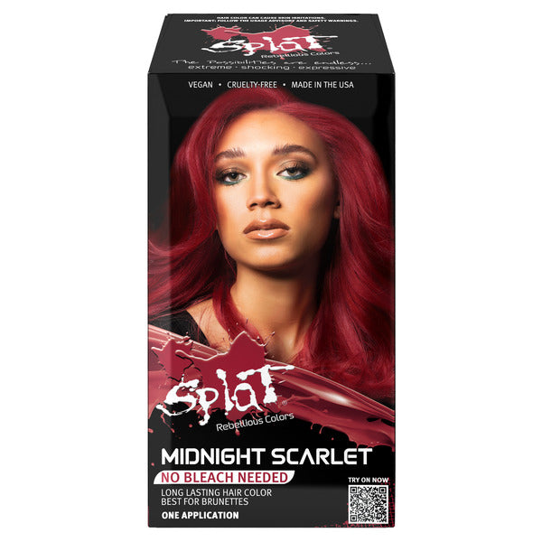 Midnight Scarlet No Bleach Red Semi-Permanent Hair Dye Kit