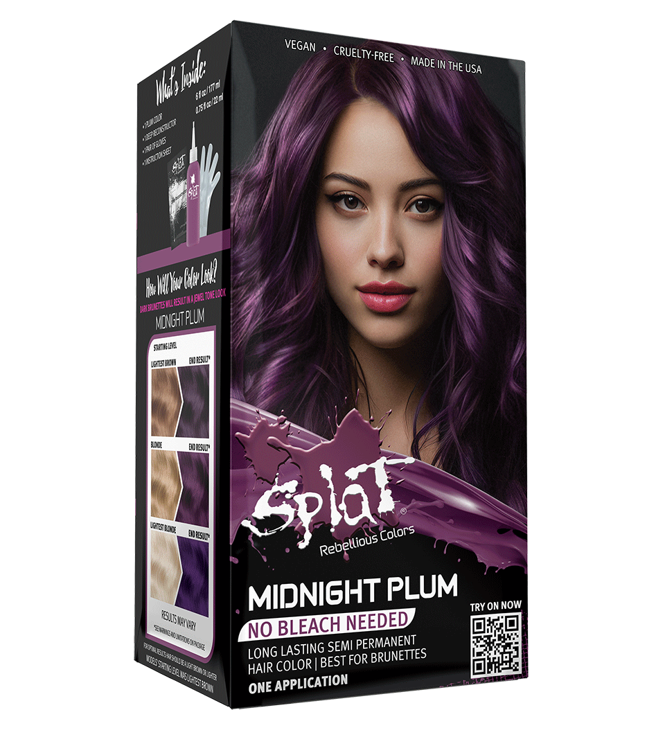 Splat Midnight Plum - Color de cabello semipermanente