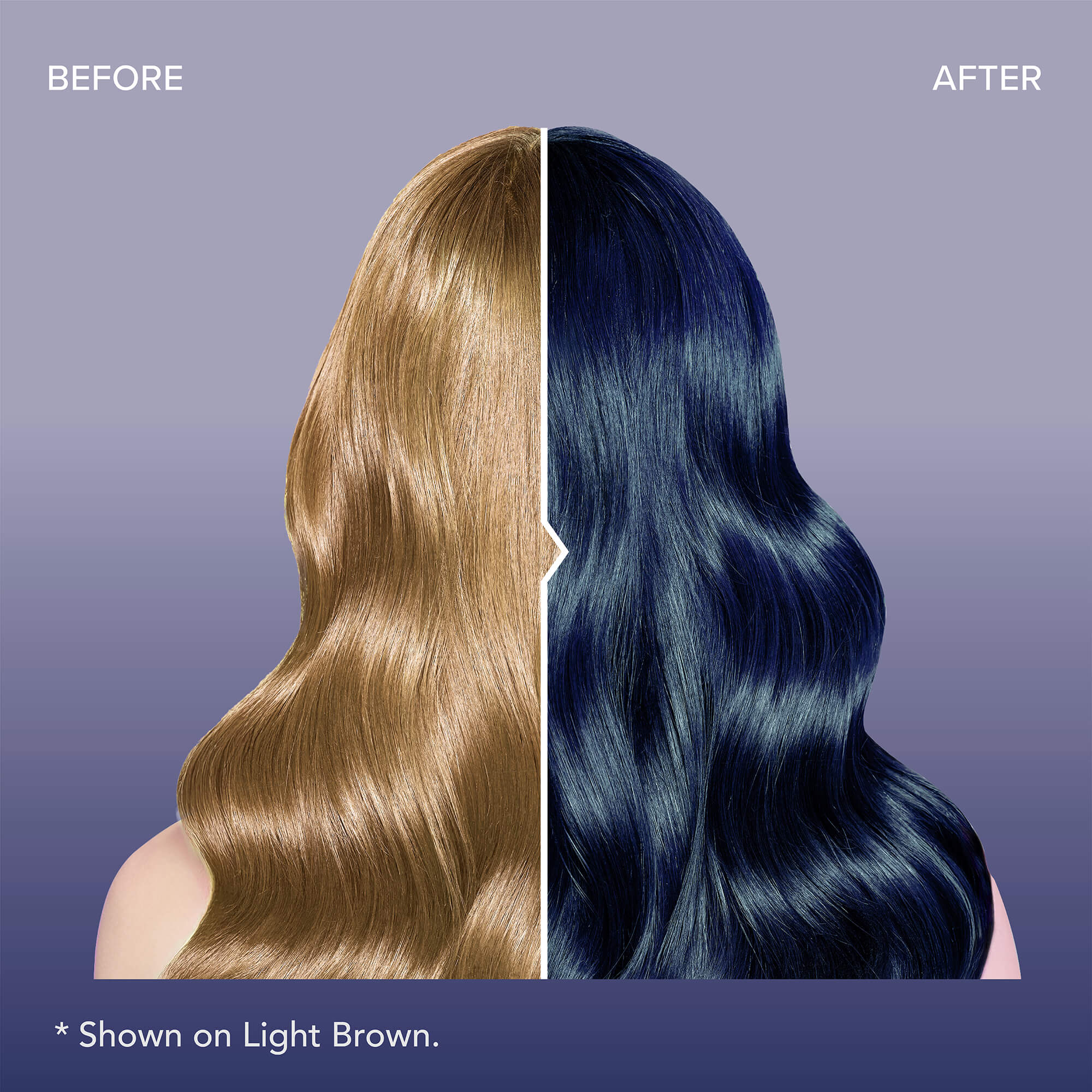 Midnight Indigo No Bleach Purple Semi-Permanent Hair Dye Kit