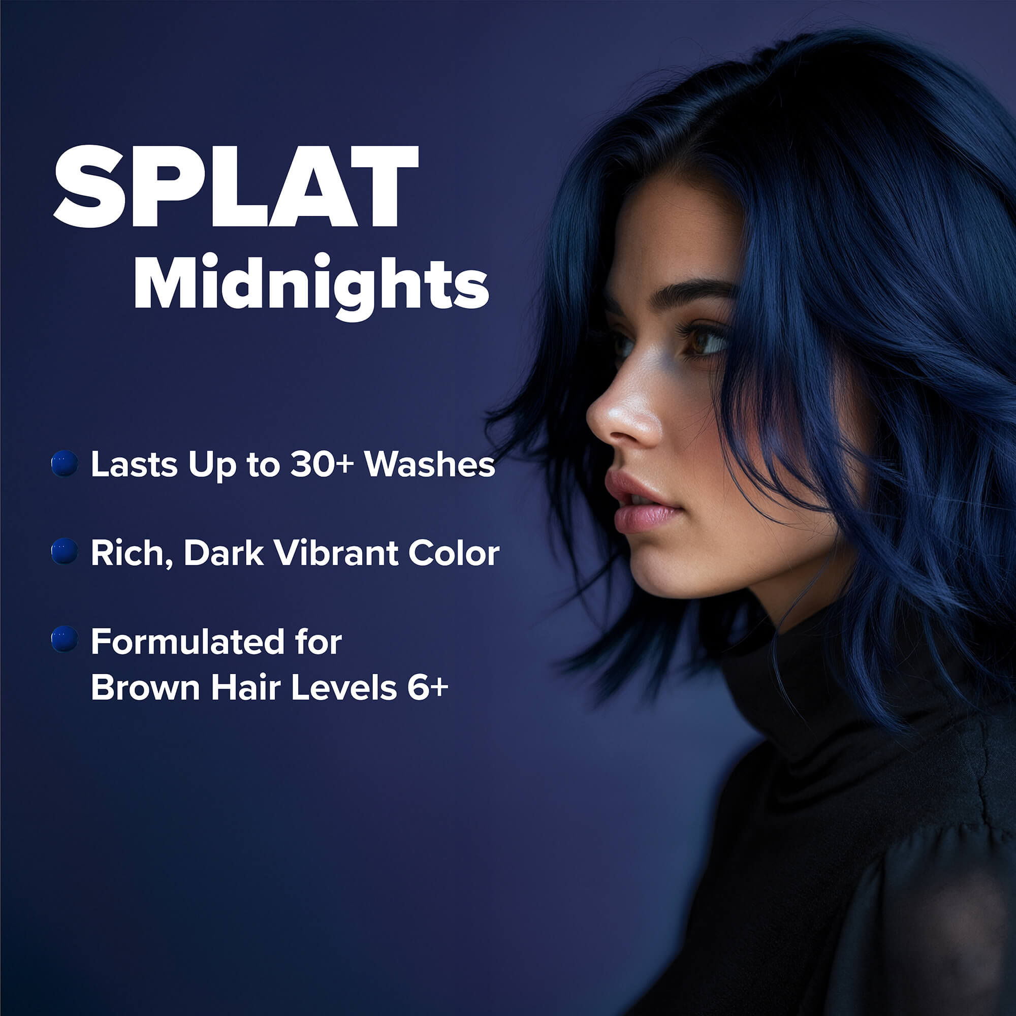 Midnight Indigo No Bleach Purple Semi-Permanent Hair Dye Kit