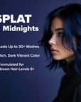 Midnight Indigo No Bleach Purple Semi-Permanent Hair Dye Kit