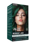 Midnight Jade No Bleach Green Semi-Permanent Hair Dye Kit