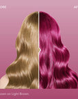Midnight Magenta No Bleach Pink Semi-Permanent Hair Dye Kit