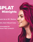 Midnight Magenta No Bleach Pink Semi-Permanent Hair Dye Kit