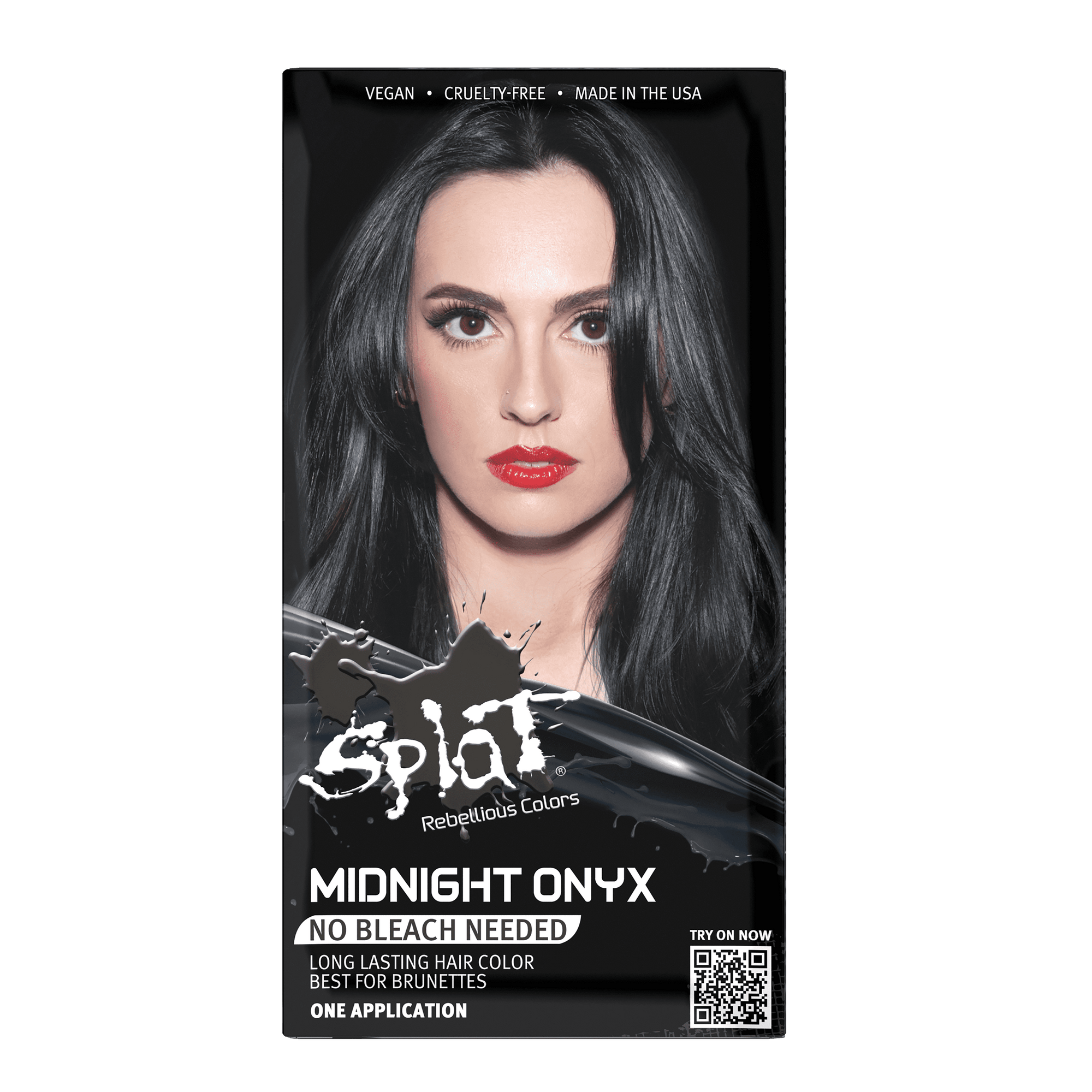 A box of Splat Hair Color&#39;s Midnight Onyx Hair Dye