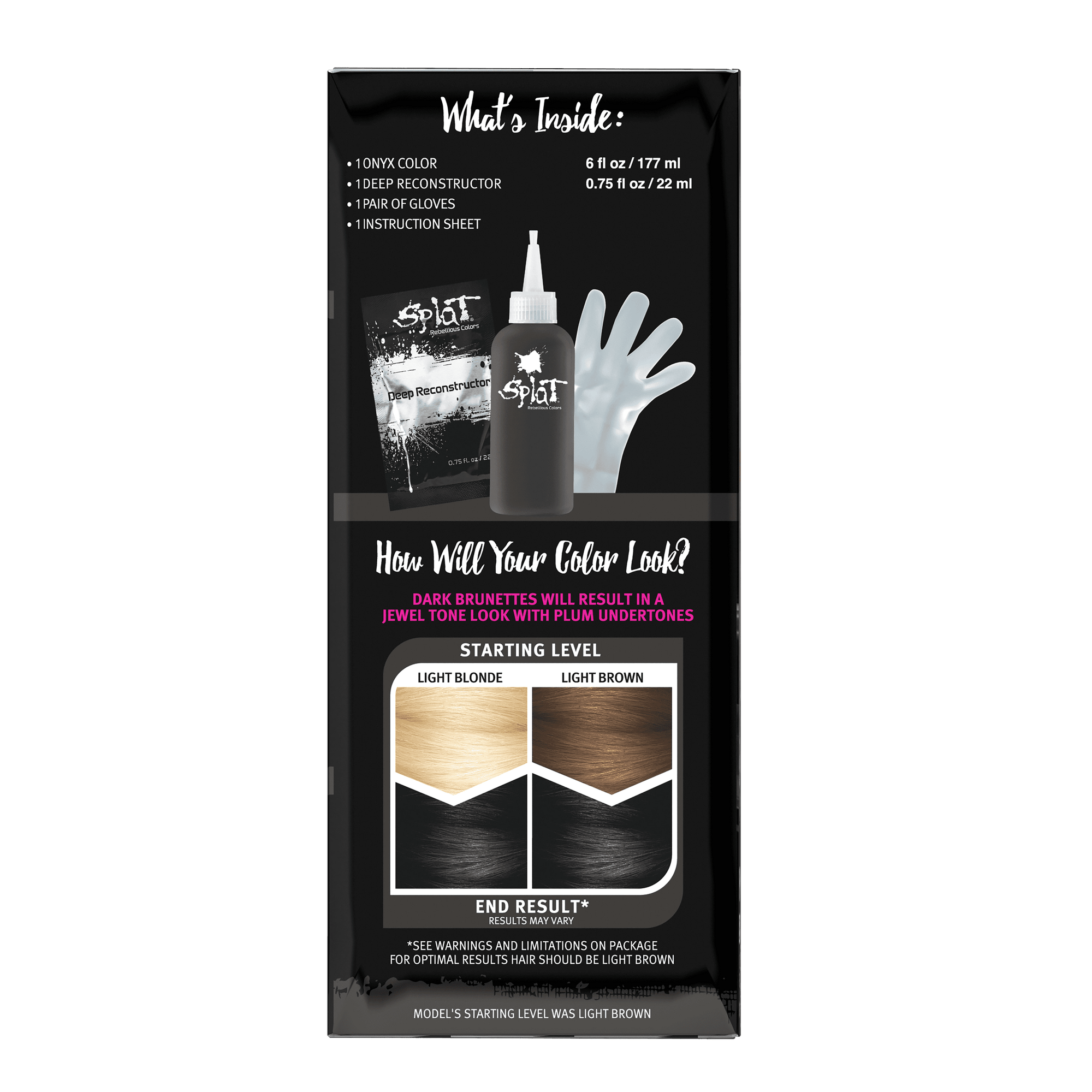 Midnight Onyx No Bleach Black Semi-Permanent Hair Dye Kit
