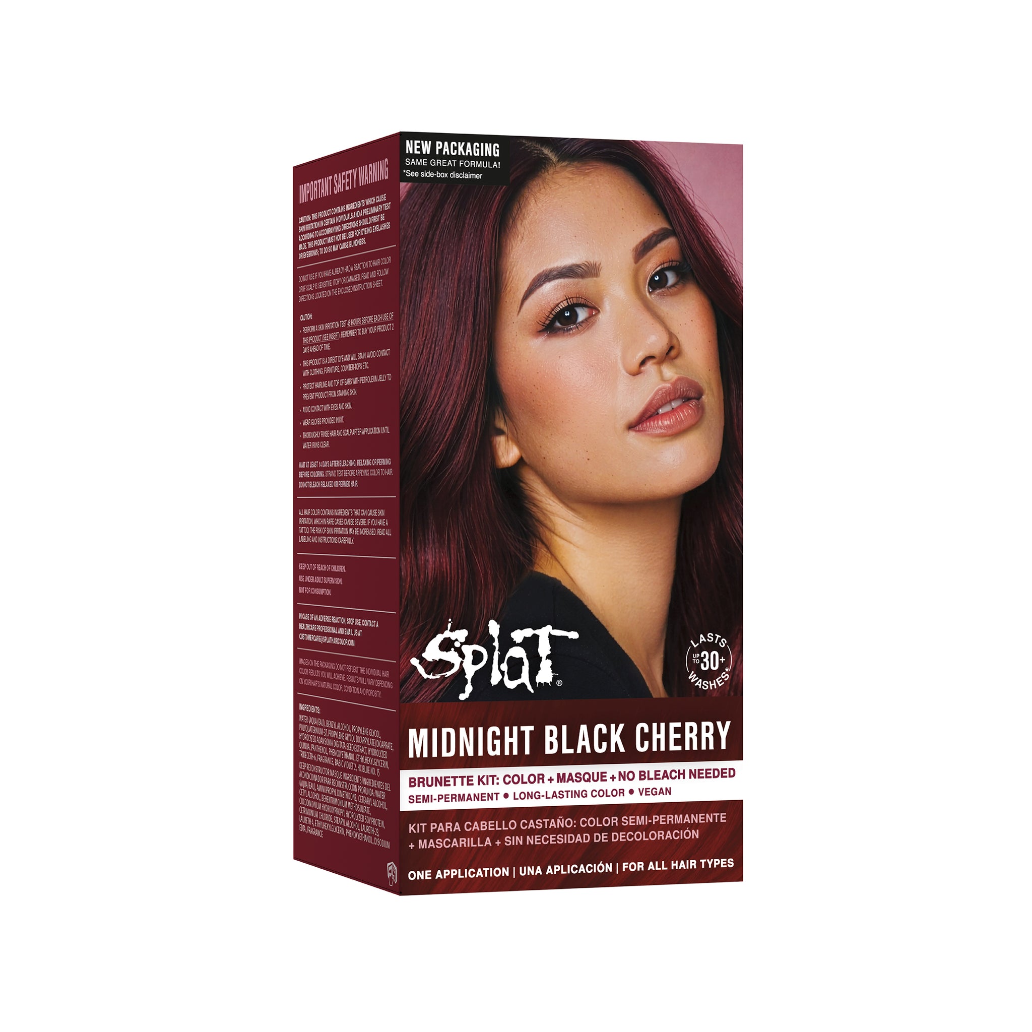 Midnight Black Cherry Semi-Permanent Cherry Red with Violet Mahogany Undertones