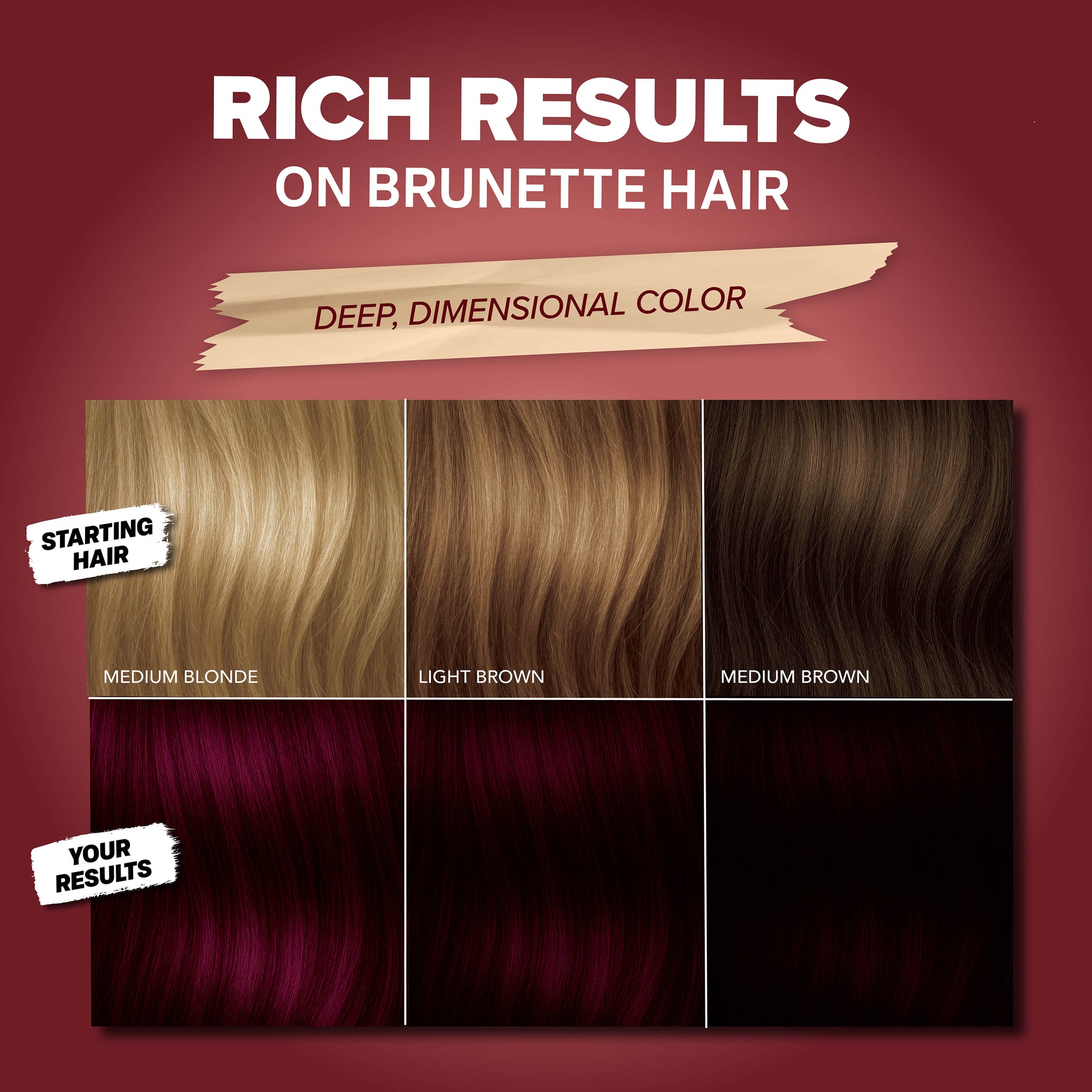 Midnight Black Cherry Semi-Permanent Cherry Red with Violet Mahogany Undertones