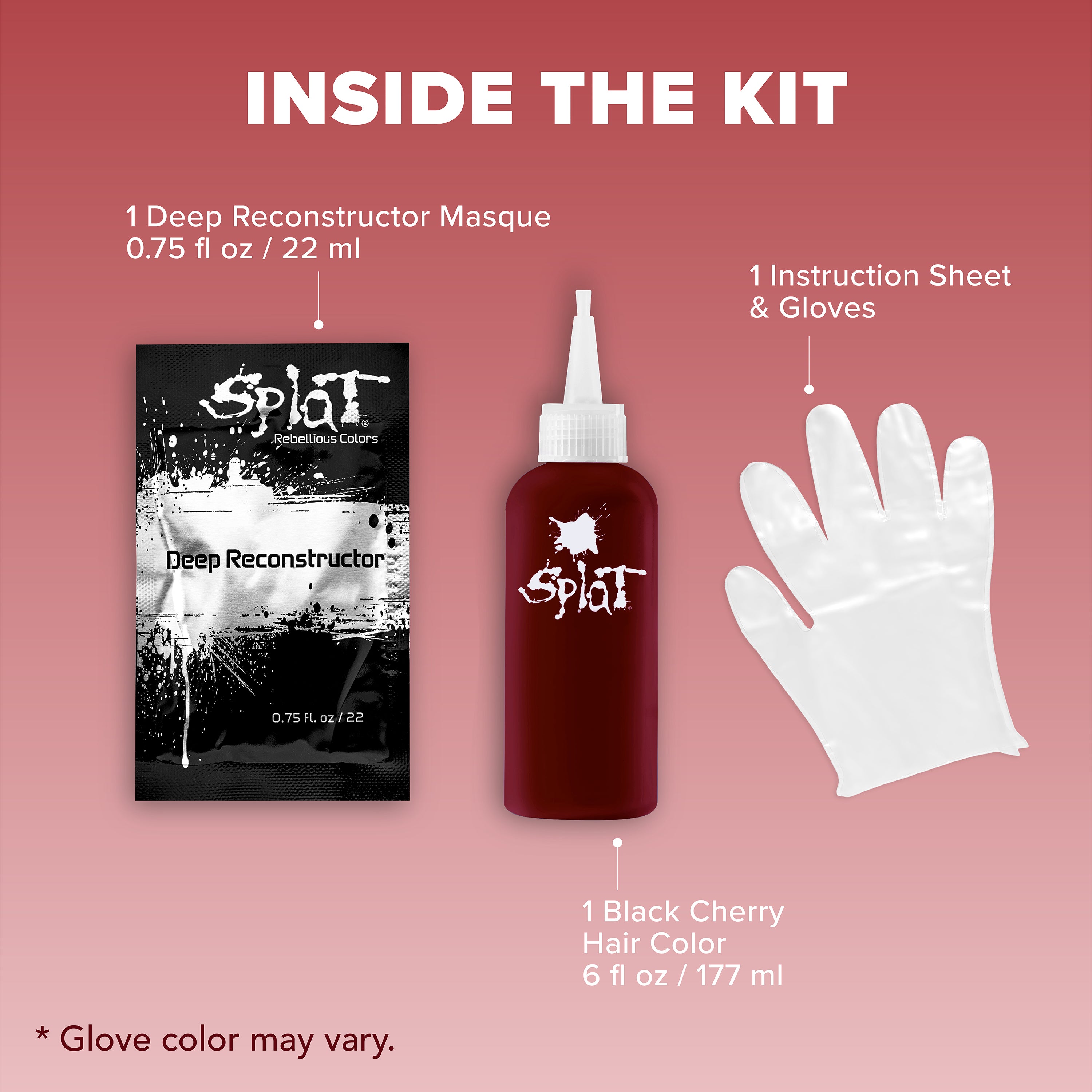 Midnight Black Cherry Semi-Permanent Cherry Red with Violet Mahogany Undertones