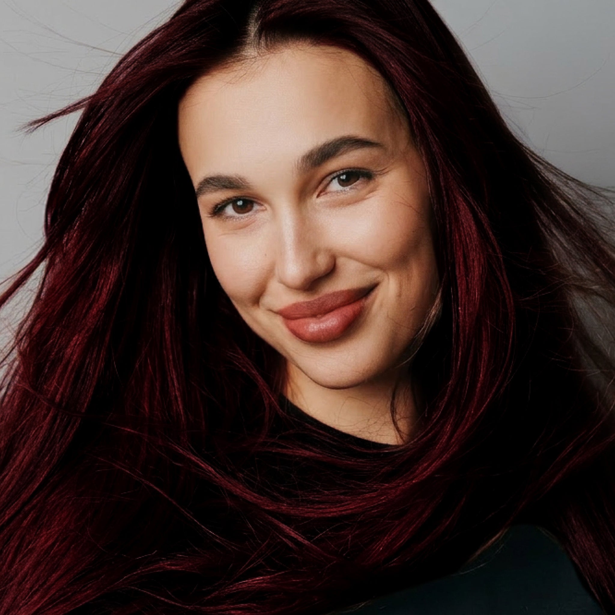 Midnight Black Cherry Semi-Permanent Cherry Red with Violet Mahogany Undertones