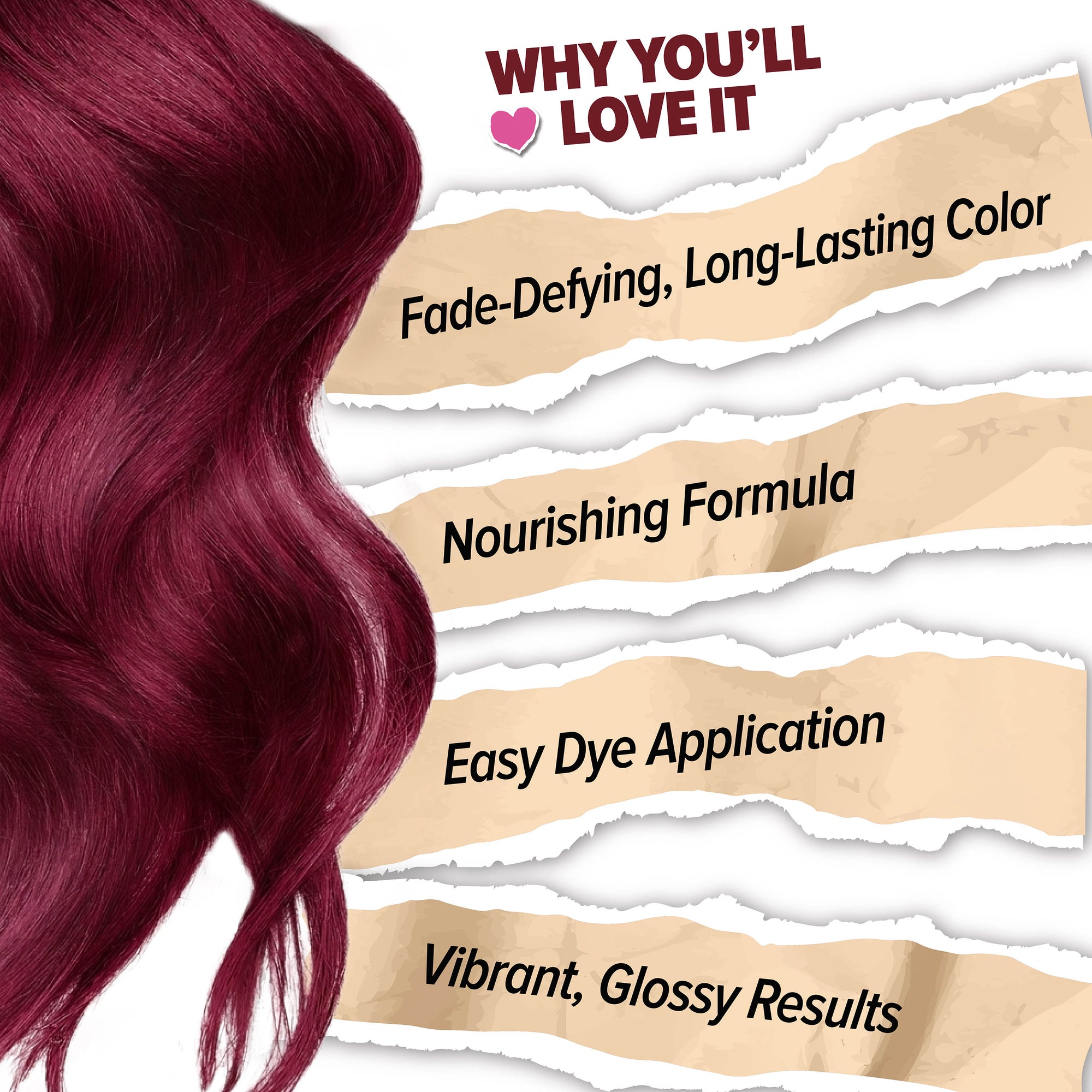 Midnight Black Cherry Semi-Permanent Cherry Red with Violet Mahogany Undertones