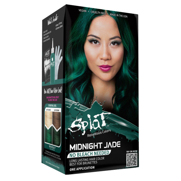 Midnight Jade No Bleach Green Semi-Permanent Hair Dye Kit