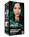 Midnight Jade No Bleach Green Semi-Permanent Hair Dye Kit