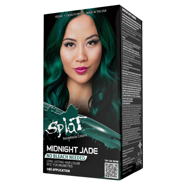 Midnight Jade No Bleach Green Semi-Permanent Hair Dye Kit