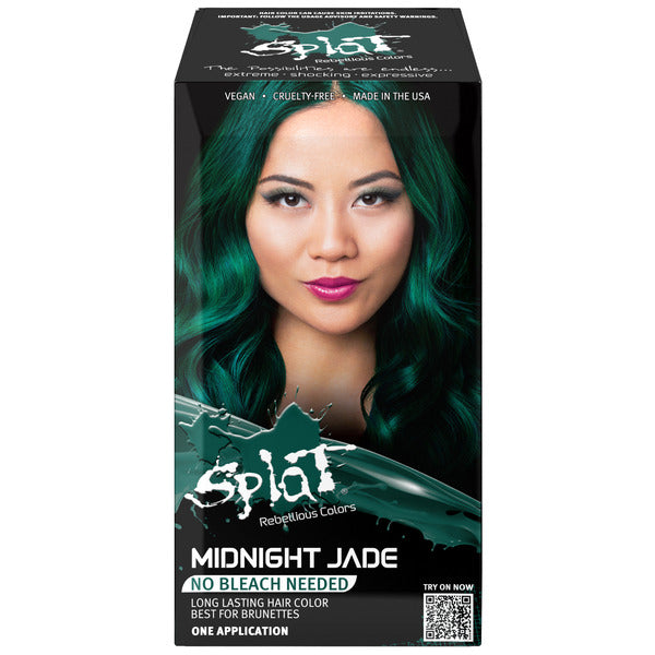 Midnight Jade No Bleach Green Semi-Permanent Hair Dye Kit