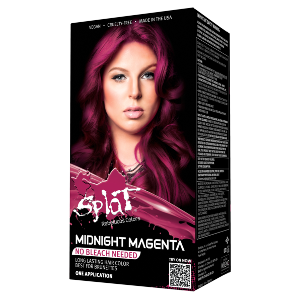 Midnight Magenta No Bleach Pink Semi-Permanent Hair Dye Kit