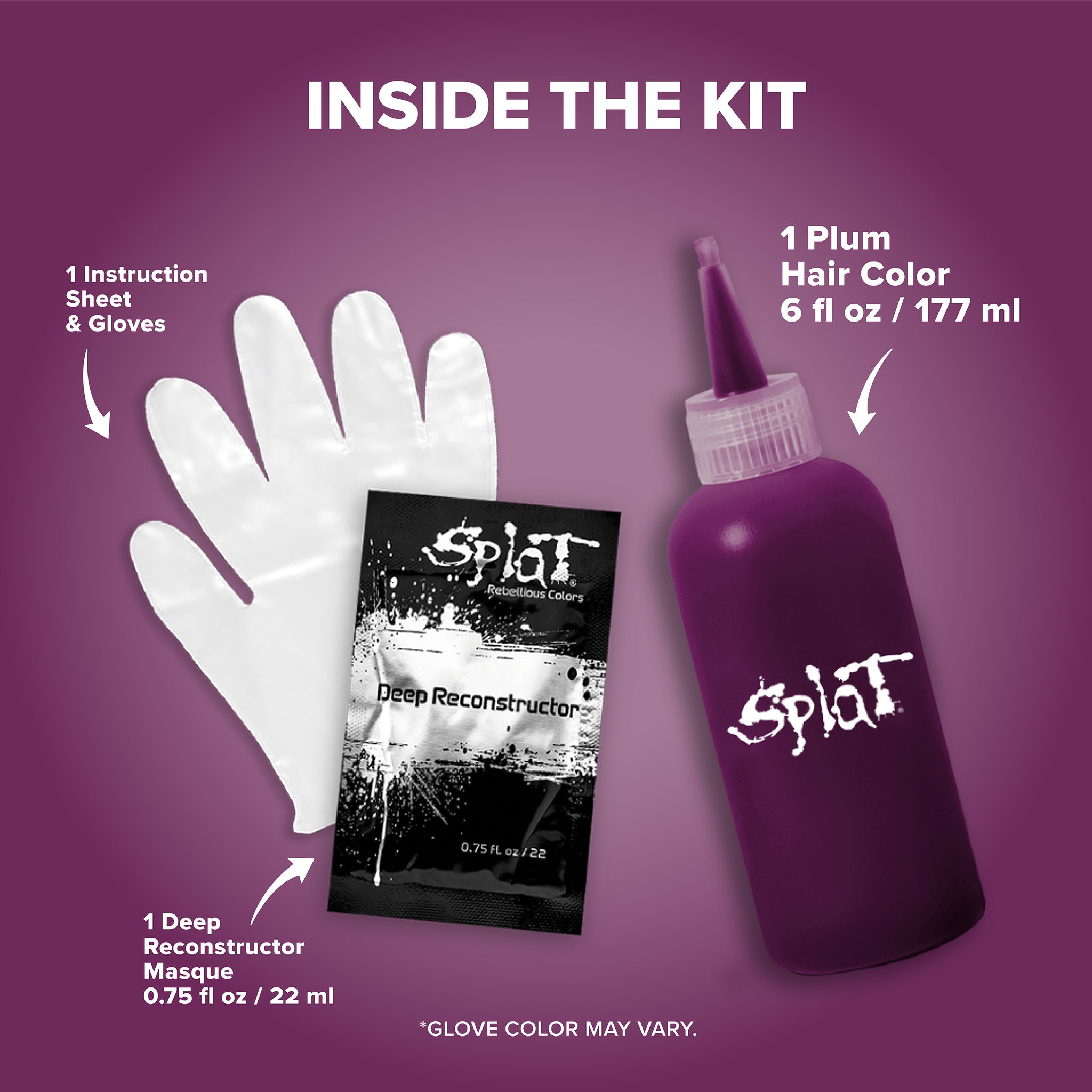 Splat Midnight Plum - Color de cabello semipermanente