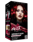 Midnight Ruby No Bleach Dark Red Semi-Permanent Hair Dye Kit