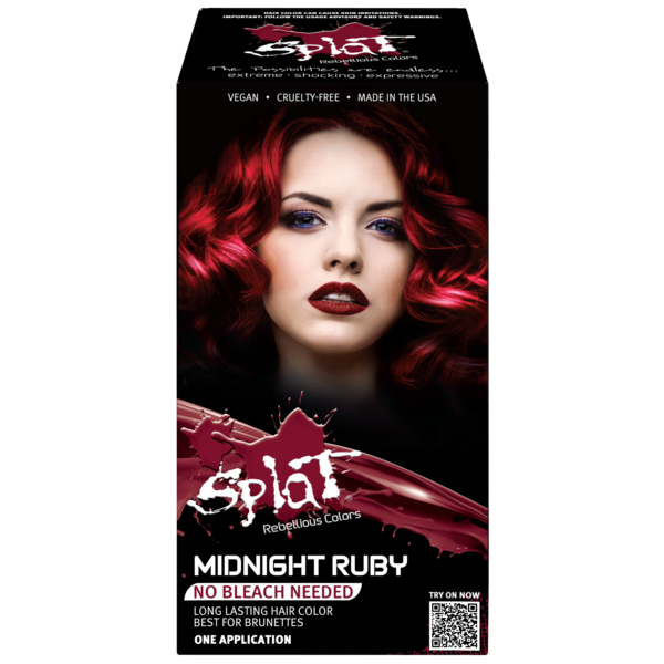 Midnight Ruby No Bleach Kit de tinte capilar semipermanente rojo oscuro