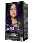 Midnight Tanzanite No Bleach Dark Purple Semi-Permanent Hair Dye Kit