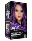 Midnight Violet No Bleach Violet Semi-Permanent Hair Dye Kit