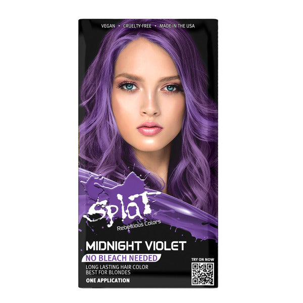 Kit de tinte capilar semipermanente violeta sin lejía Midnight Violet