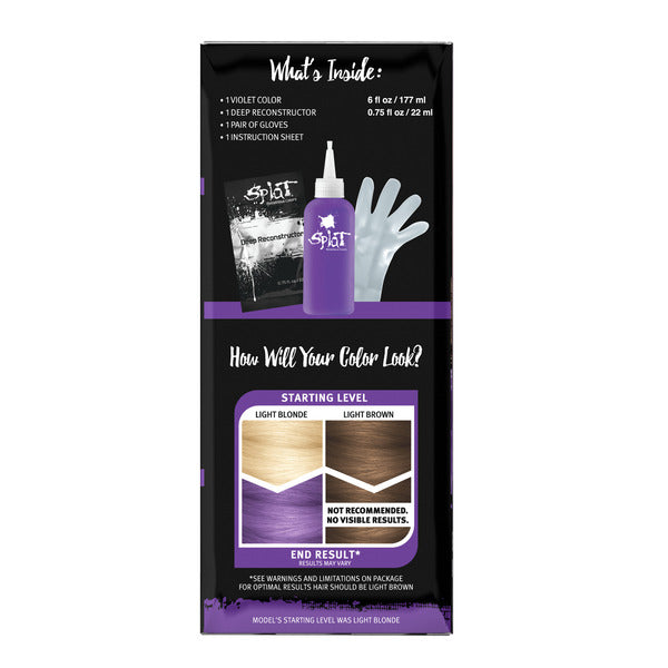 Midnight Violet No Bleach Violet Semi-Permanent Hair Dye Kit