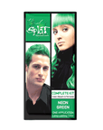 Neon Green: Original Neon Green Semi-Permanent Hair Dye Complete Kit with Bleach