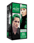 Neon Green: Original Neon Green Semi-Permanent Hair Dye Complete Kit with Bleach