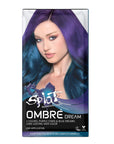Ombre Dream: Blue and Purple Semi-Permanent Hair Dye & Bleach